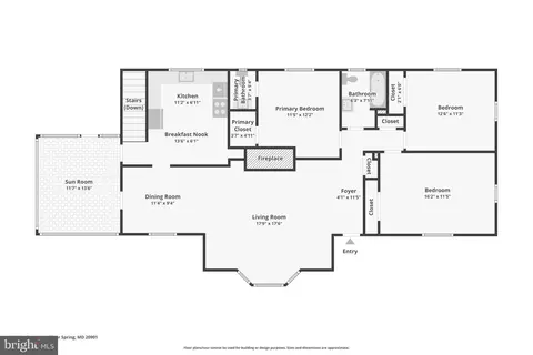 Floorplan - 405 Southwest Dr, Silver Spring, MD 20901 photo 1 of 3