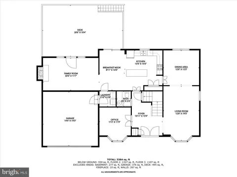 Floorplan - 14709 Harvest Ln, Silver Spring, MD 20905 photo 3 of 4