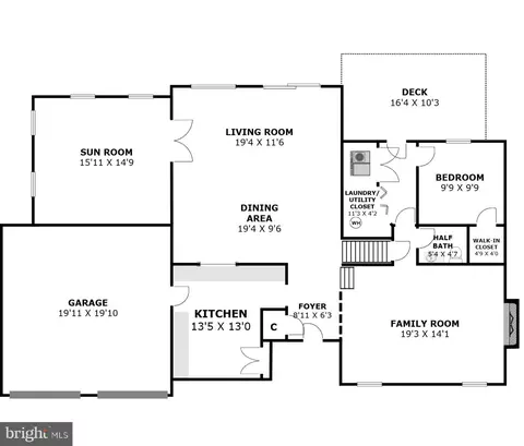 Floorplan - 9 Fairdale Ct, Silver Spring, MD 20905 photo 1 of 3