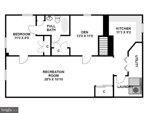 Floorplan - 11421 Sherrie Ln, Silver Spring, MD 20902 photo 2 of 2
