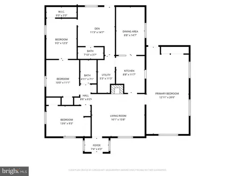 Floorplan - 1523 Crest Rd, Silver Spring, MD 20902 photo 1 of 1
