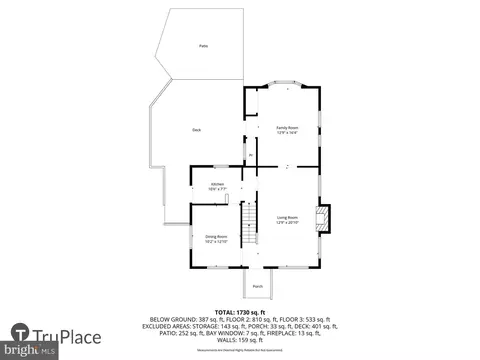 Floorplan - 10003 Reddick Dr, Silver Spring, MD 20901 photo 1 of 3