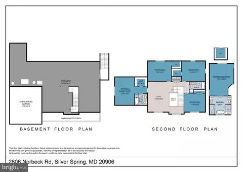 Floorplan - 2806 Norbeck Rd, Silver Spring, MD 20906 photo 1 of 2