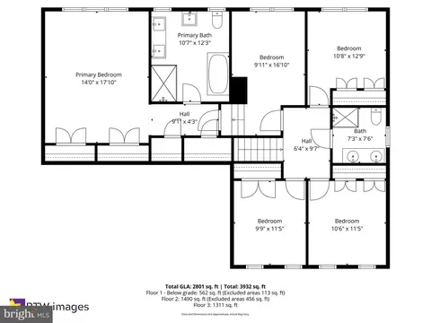 Floorplan - 15205 Rockport Dr, Silver Spring, MD 20905 photo 2 of 3