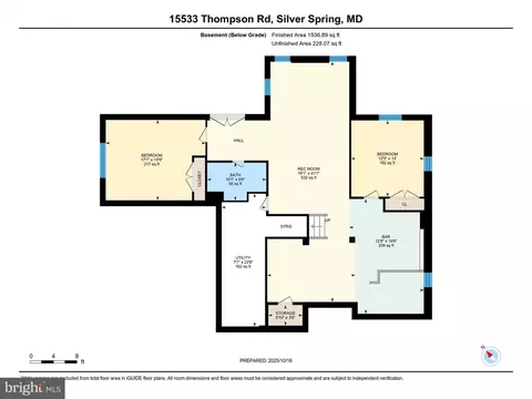 Floorplan - 15533 Thompson Rd, Silver Spring, MD 20905 photo 6 of 6