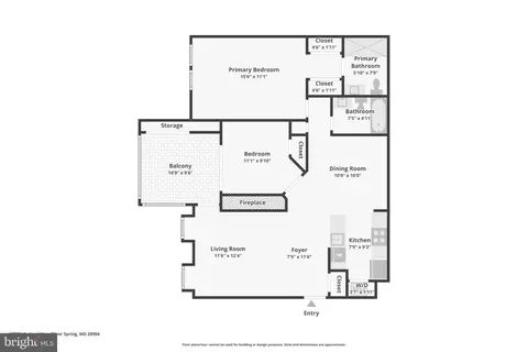 Floorplan - 13700 Modrad Way #8-A-33, Silver Spring, MD 20904 photo 1 of 1
