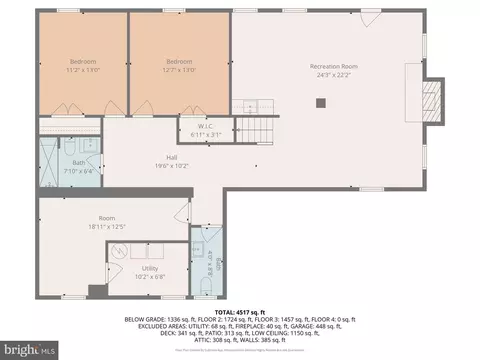 Floorplan - 7604 Hackamore Dr, Potomac, MD 20854 photo 1 of 5