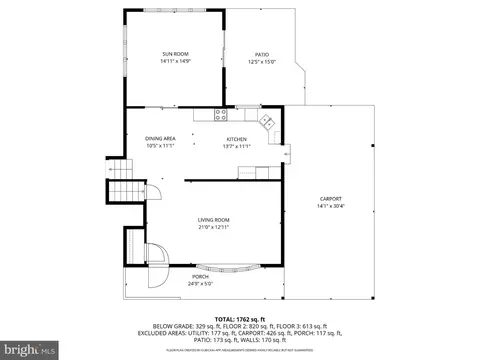 Floorplan - 3151 Castleleigh Rd, Silver Spring, MD 20904 photo 1 of 4