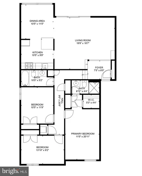 Floorplan - 10864 Bucknell Dr #301, Silver Spring, MD 20902 photo 1 of 1