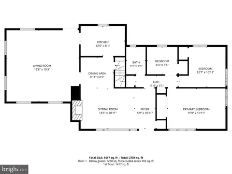 Floorplan - 1600 Oaklawn Ct, Silver Spring, MD 20903 photo 1 of 3