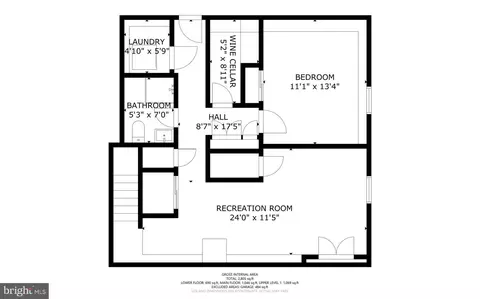 Floorplan - 9403 Warren St, Silver Spring, MD 20910 photo 2 of 6