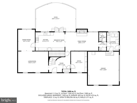 Floorplan - 12812 Deep Spring Dr, Potomac, MD 20854 photo 2 of 4