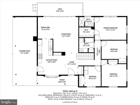 Floorplan - 1116 Tiffany Rd, Silver Spring, MD 20904 photo 2 of 3