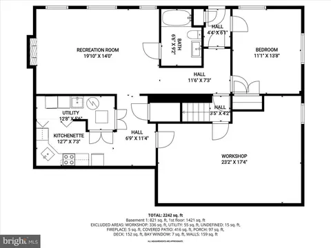 Floorplan - 1116 Tiffany Rd, Silver Spring, MD 20904 photo 1 of 3