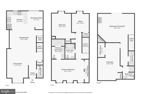 Floorplan - 10616 Pennydog Ln, Silver Spring, MD 20902 photo 1 of 3