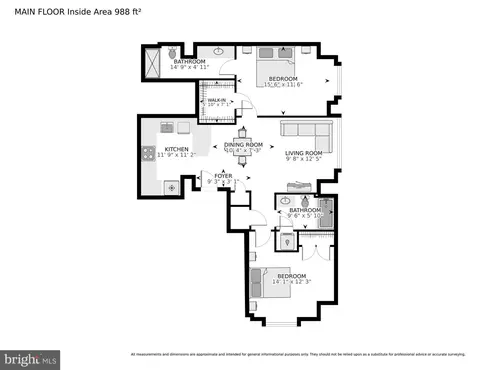 Floorplan - 7915 Eastern Ave #1011, Silver Spring, MD 20910 photo 1 of 1