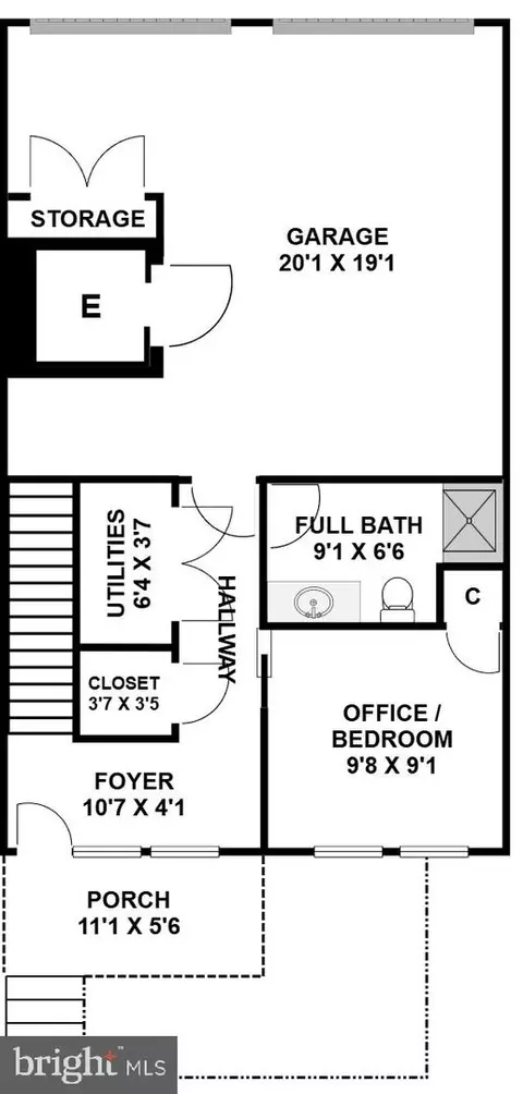 Floorplan - 8012 Grove St, Silver Spring, MD 20910 photo 1 of 3