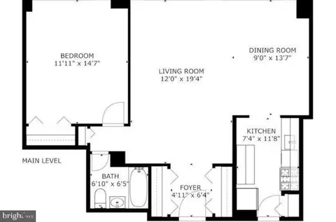 Floorplan - 1900 Lyttonsville Rd #717, Silver Spring, MD 20910 photo 1 of 1
