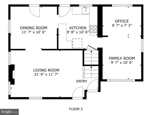 Floorplan - 9604 Garwood St, Silver Spring, MD 20901 photo 1 of 3