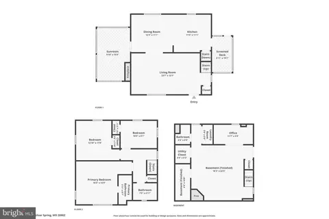 Floorplan - 11527 Grandview Ave, Silver Spring, MD 20902 photo 1 of 1