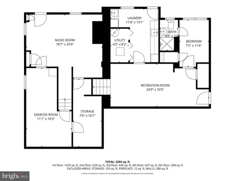 Floorplan - 10605 Meadowhill Rd, Silver Spring, MD 20901 photo 5 of 6