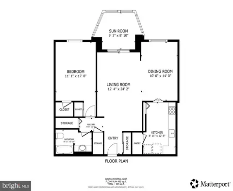 Floorplan - 15101 Interlachen Dr #1-416, Silver Spring, MD 20906 photo 1 of 1