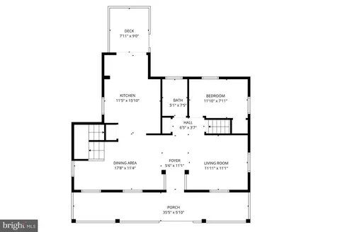 Floorplan - 9115 Bradford Rd, Silver Spring, MD 20901 photo 1 of 4