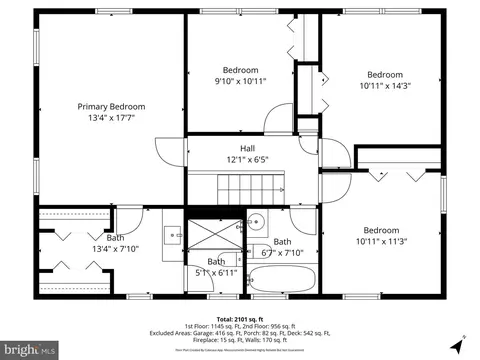 Floorplan - 3221 Beret Ln, Silver Spring, MD 20906 photo 2 of 3