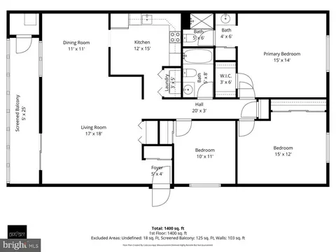 Floorplan - 15300 Wallbrook Ct #47-3A, Silver Spring, MD 20906 photo 1 of 1
