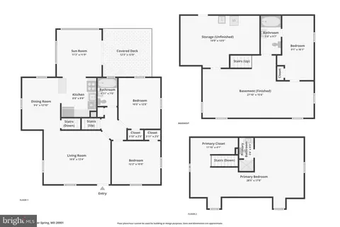 Floorplan - 812 Forest Glen Rd, Silver Spring, MD 20901 photo 1 of 3
