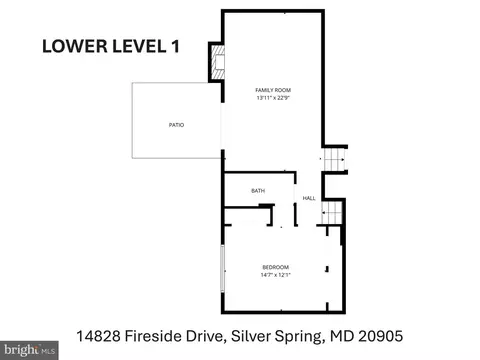 Floorplan - 14828 Fireside Dr, Silver Spring, MD 20905 photo 3 of 5