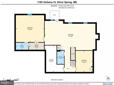 Floorplan - 1105 Verbena Ct, Silver Spring, MD 20906 photo 3 of 4