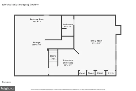 Floorplan - 9200 Watson Rd, Silver Spring, MD 20910 photo 4 of 4