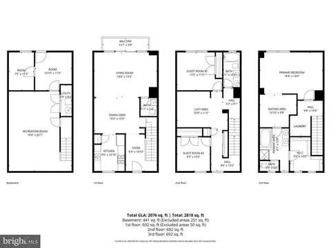 Floorplan - 18733 Falling River Dr, Gaithersburg, MD 20879 photo 5 of 5