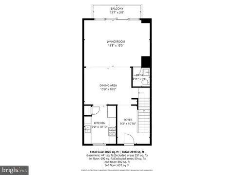 Floorplan - 18733 Falling River Dr, Gaithersburg, MD 20879 photo 1 of 5