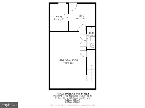 Floorplan - 18733 Falling River Dr, Gaithersburg, MD 20879 photo 4 of 5