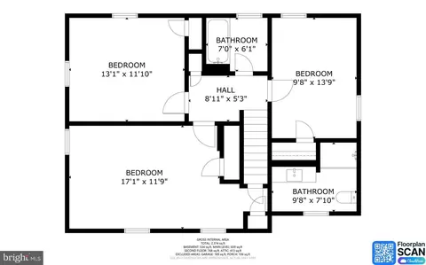 Floorplan - 9421 Thornhill Rd, Silver Spring, MD 20901 photo 3 of 4