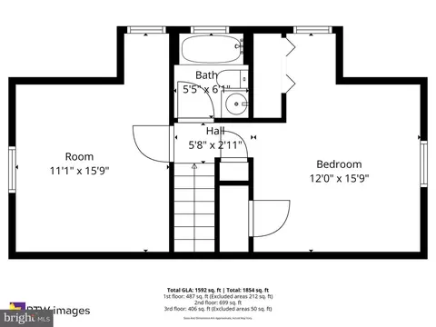 Floorplan - 616 Ritchie Ave, Silver Spring, MD 20910 photo 2 of 3