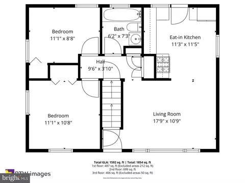 Floorplan - 616 Ritchie Ave, Silver Spring, MD 20910 photo 1 of 3