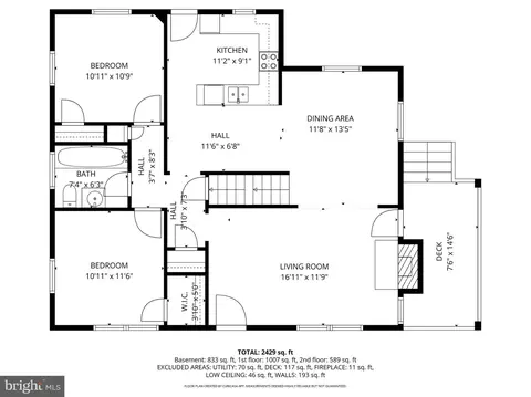 Floorplan - 1811 Ednor Rd, Silver Spring, MD 20905 photo 1 of 3