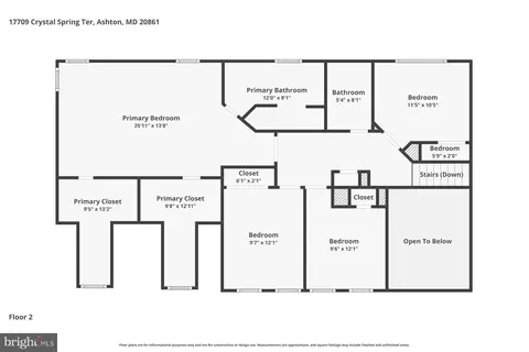 Floorplan - 17709 Crystal Spring Ter, Ashton, MD 20861 photo 2 of 3
