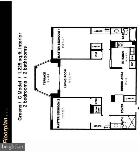 Floorplan - 15107 Interlachen Dr #2-110, Silver Spring, MD 20906 photo 1 of 1