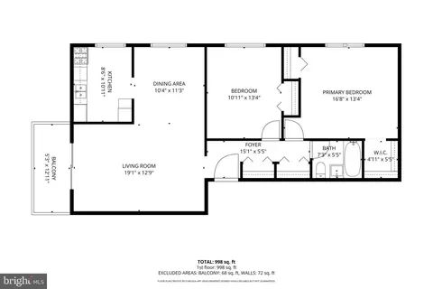 Floorplan - 614 Sligo Ave #504, Silver Spring, MD 20910 photo 1 of 1