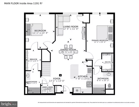 Floorplan - 1201 E West Hwy #410, Silver Spring, MD 20910 photo 1 of 3