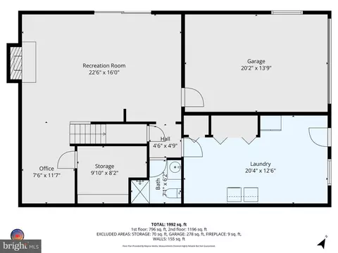 Floorplan - 1514 Ainsley Rd, Silver Spring, MD 20904 photo 2 of 3