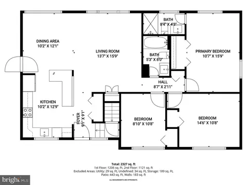 Floorplan - 9720 Hedin Dr, Silver Spring, MD 20903 photo 2 of 3