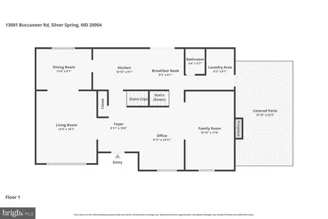 Floorplan - 13001 Buccaneer Rd, Silver Spring, MD 20904 photo 1 of 3