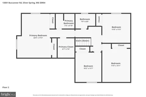 Floorplan - 13001 Buccaneer Rd, Silver Spring, MD 20904 photo 2 of 3
