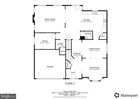 Floorplan - 13621 Stargazer Ln, Silver Spring, MD 20906 photo 2 of 3