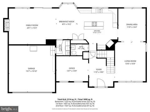 Floorplan - 19609 Bruner Way, Poolesville, MD 20837 photo 1 of 4